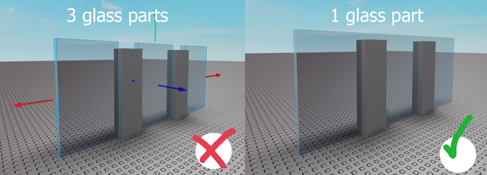 Optimisation Tips And Tricks Preventing Lag One Block At A Time By Mariofly5 Medium - roblox weld texture