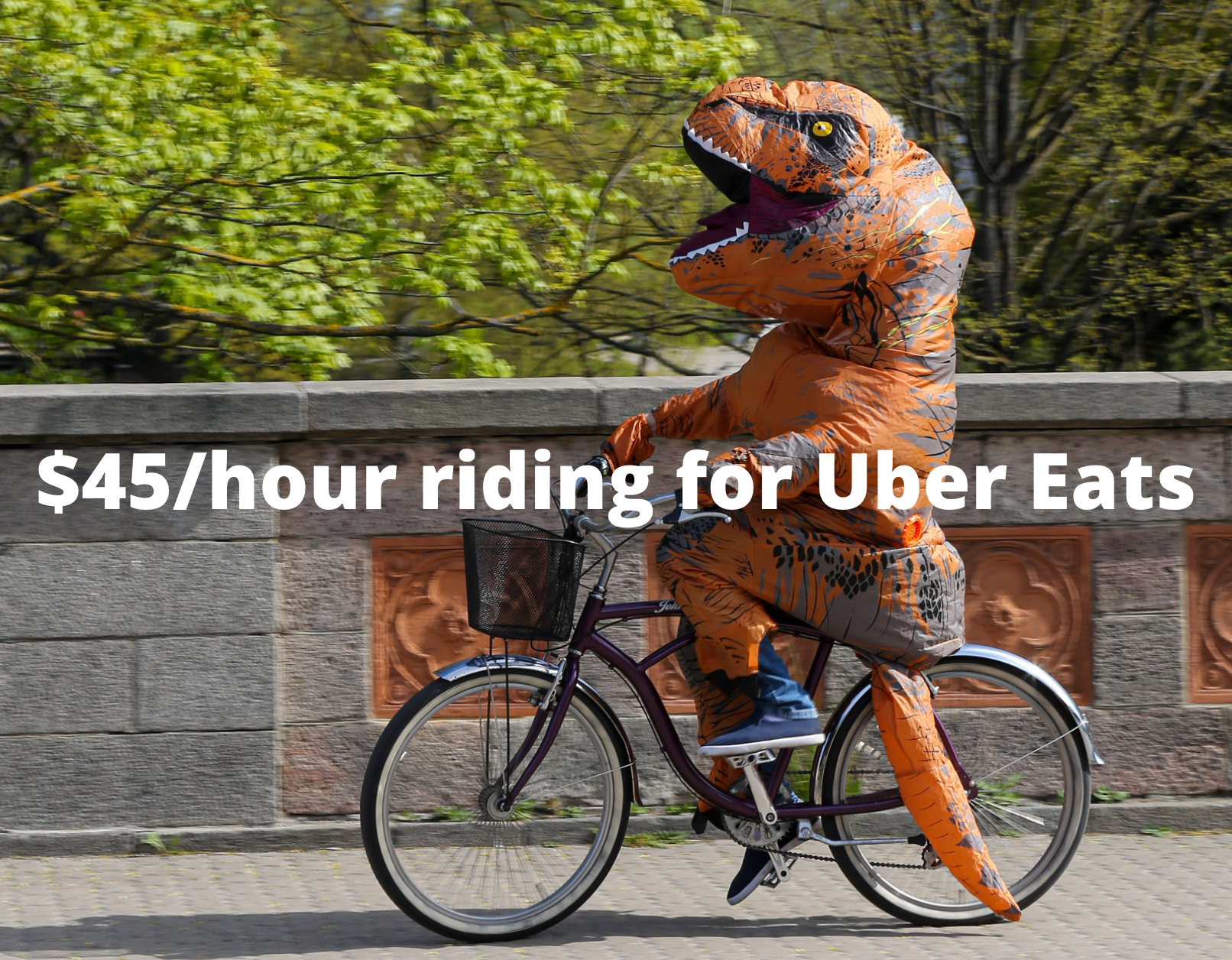 uber eats sign up bicycle