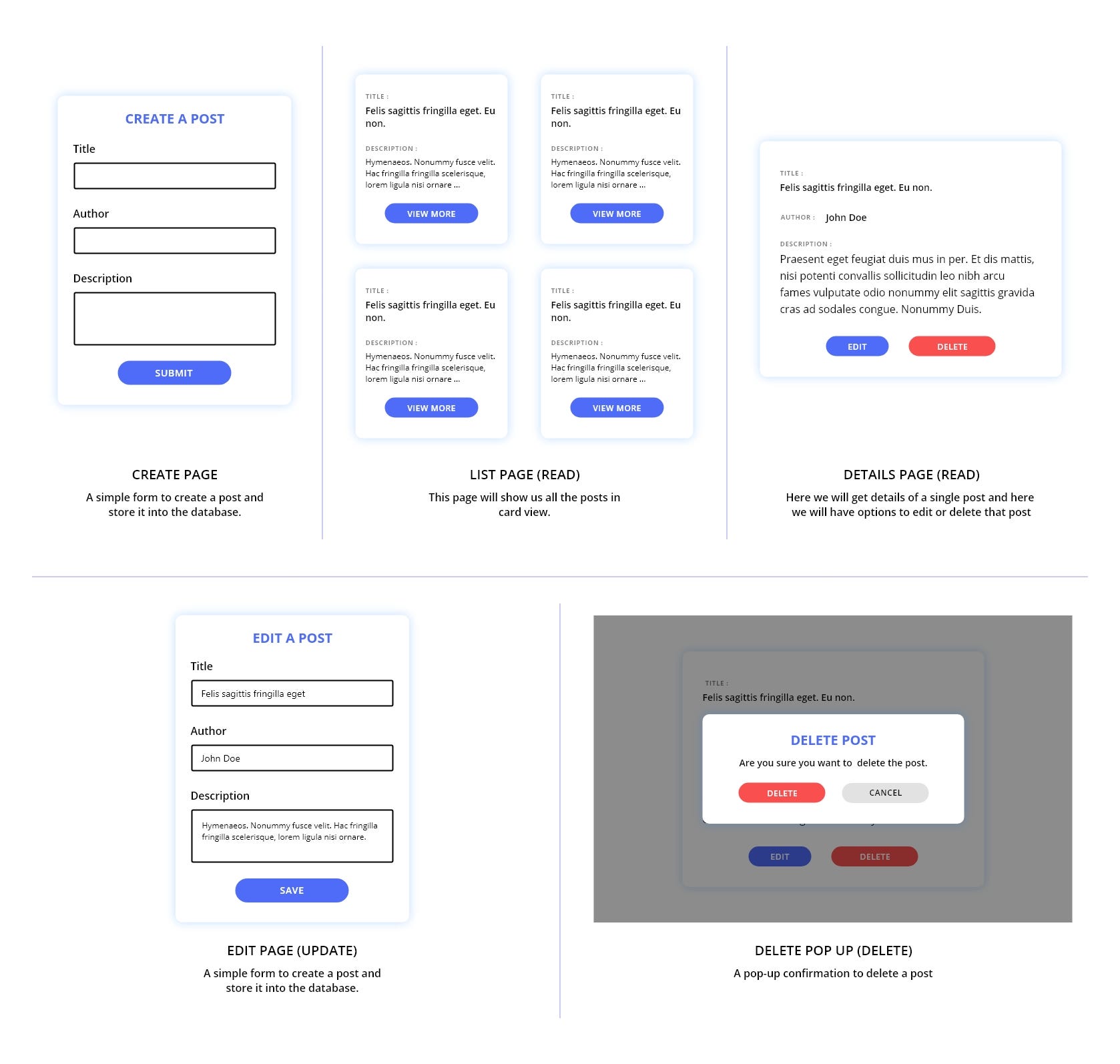 CRUD app using Node.JS, Express & MongoDB