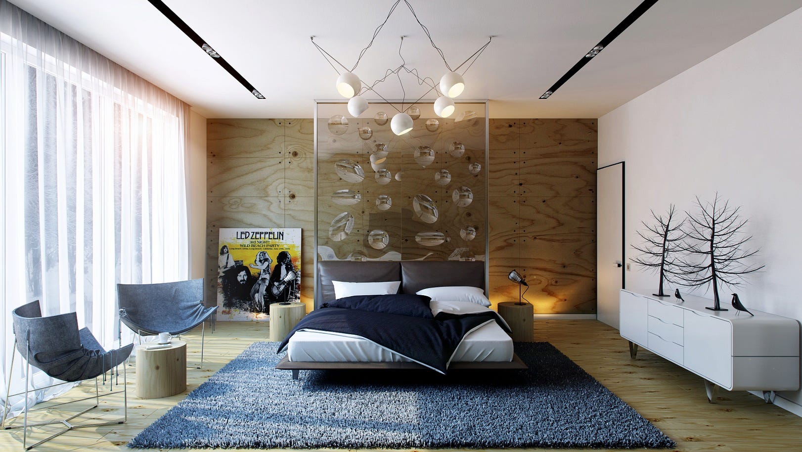 Contemporary Bedroom Designs Putra Sulung Medium