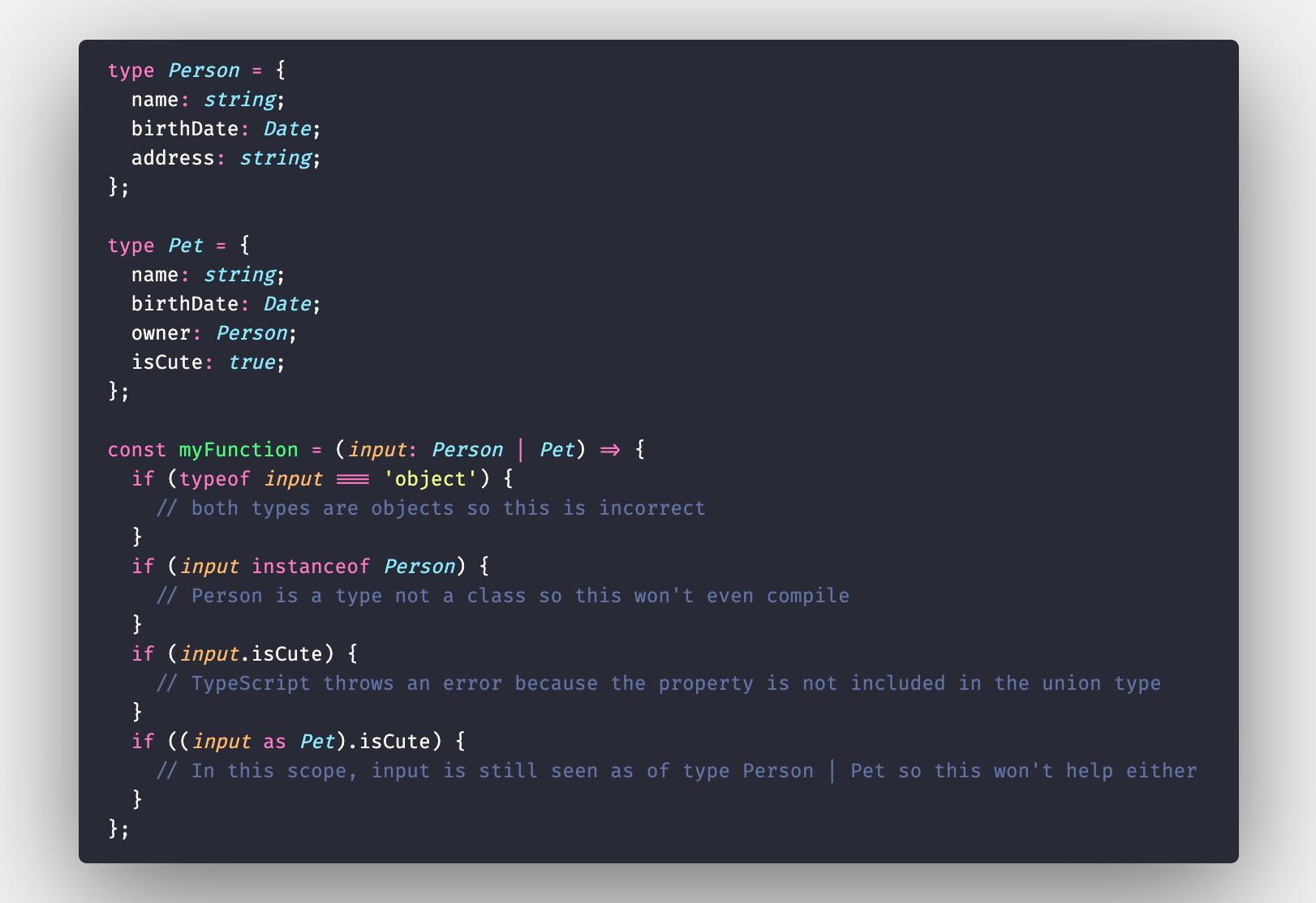 Typescript type guards by bursty edonec may 2021 medium