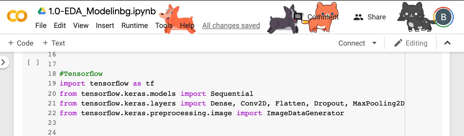 deep learning google colab