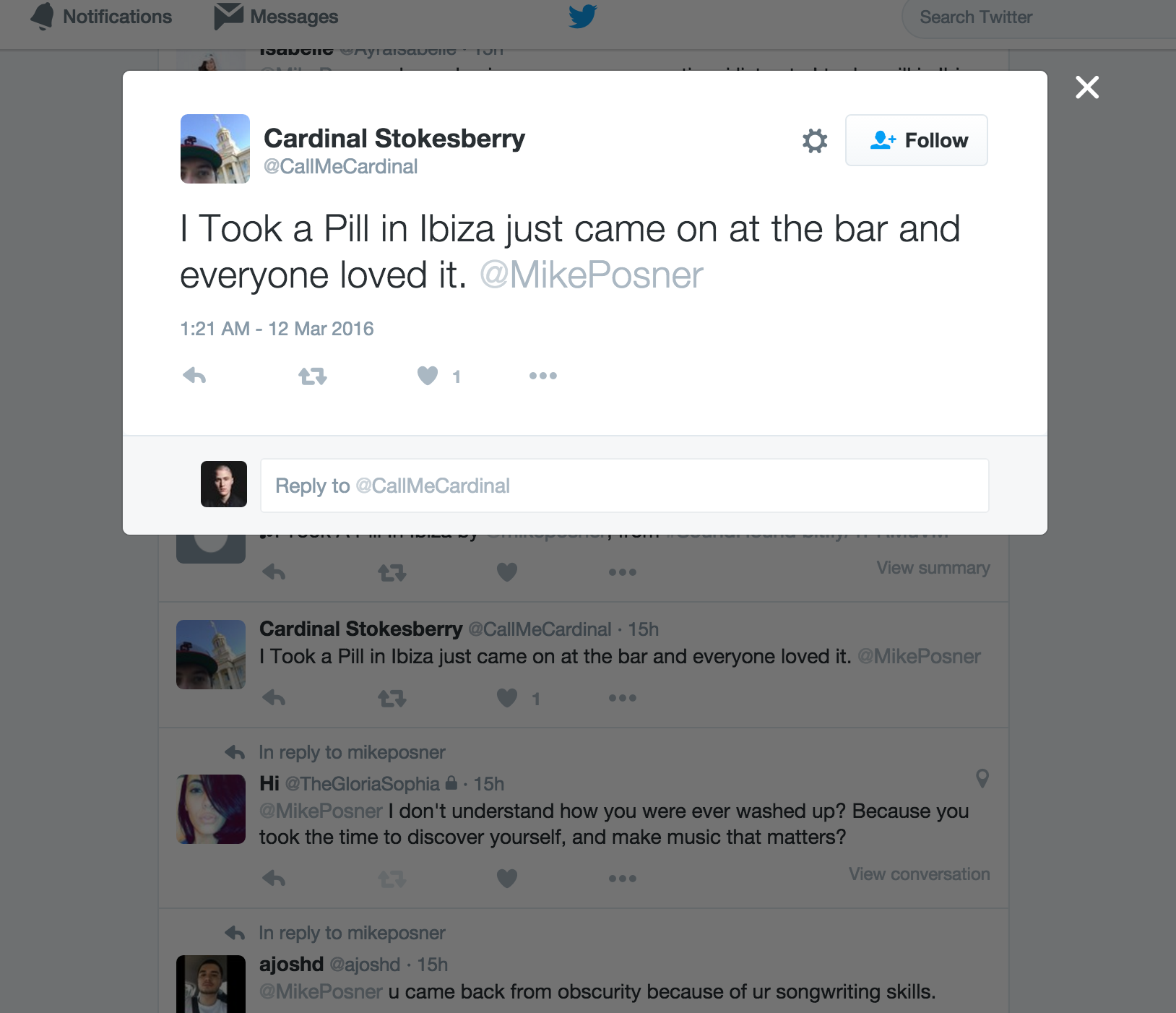 I Took A Pill In Ibiza Cuepoint Medium