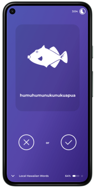 Phone with fish on the screen