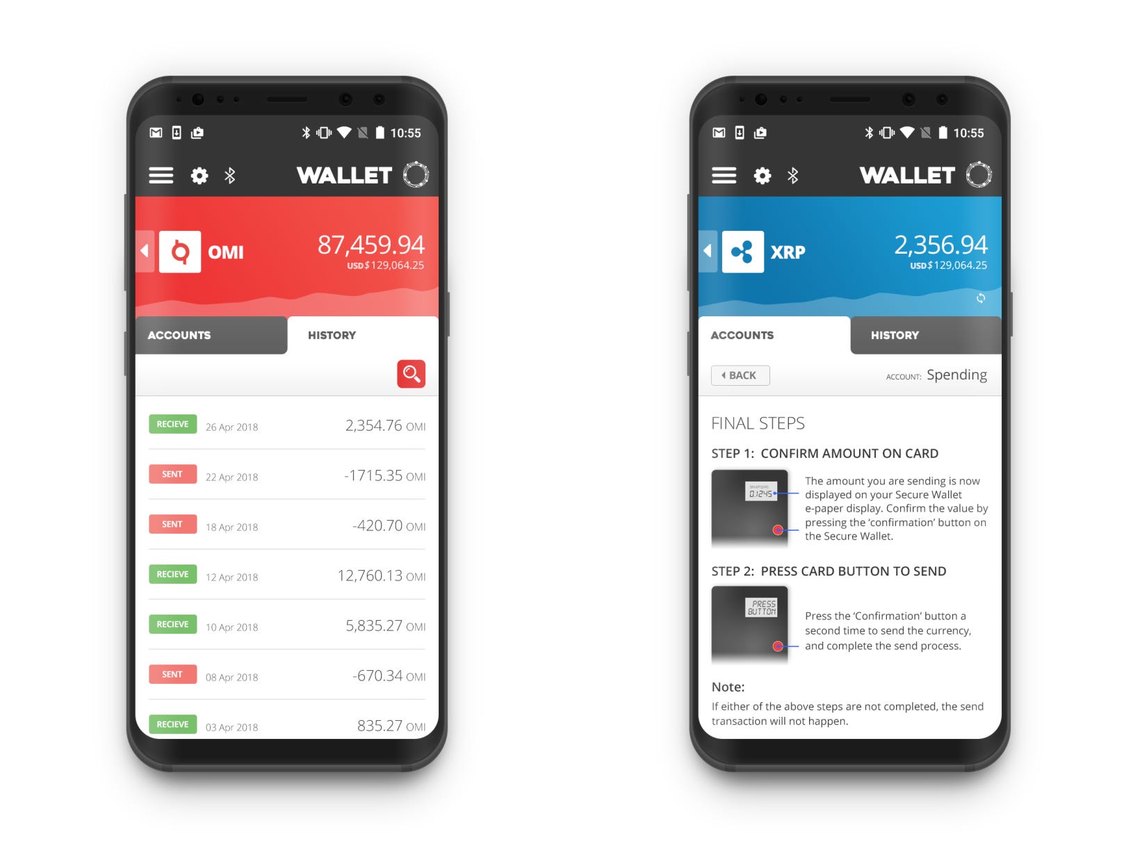 Sending and Receiving with the Secure Wallet by Medium