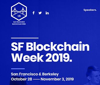 SF Blockchain Week 2019