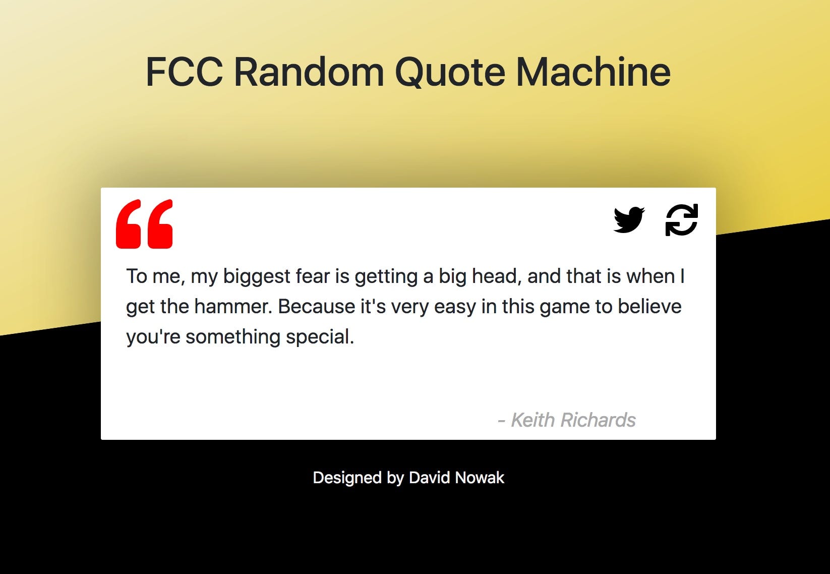 Freecodecamp Random Quote Generator | lillebla