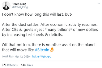 Travis King about Bitcoin price action