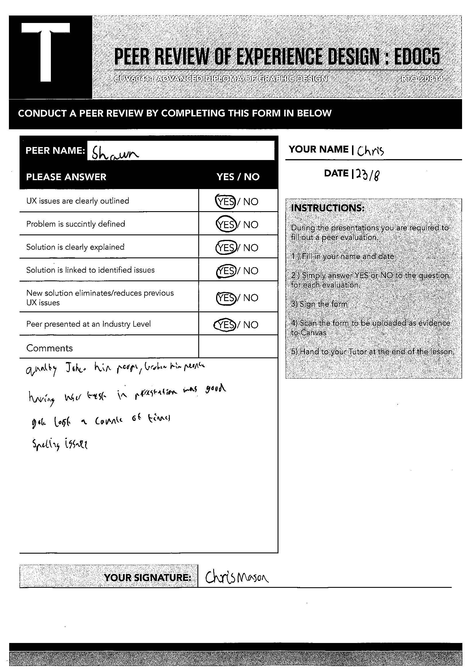 {Brief 1 — Task 8 Evaluation}. Final project timesheet included. by chris mason Medium