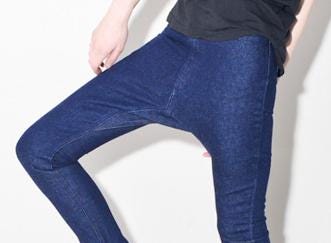 drop crotch skinny jeans