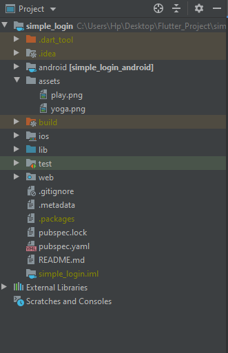 When you open the android studio you’ll see this part on your left side and these are all the files you are going to work.