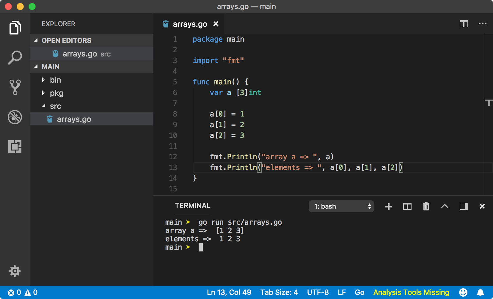 The anatomy of Arrays in Go. An array is a container that holds… | by ...