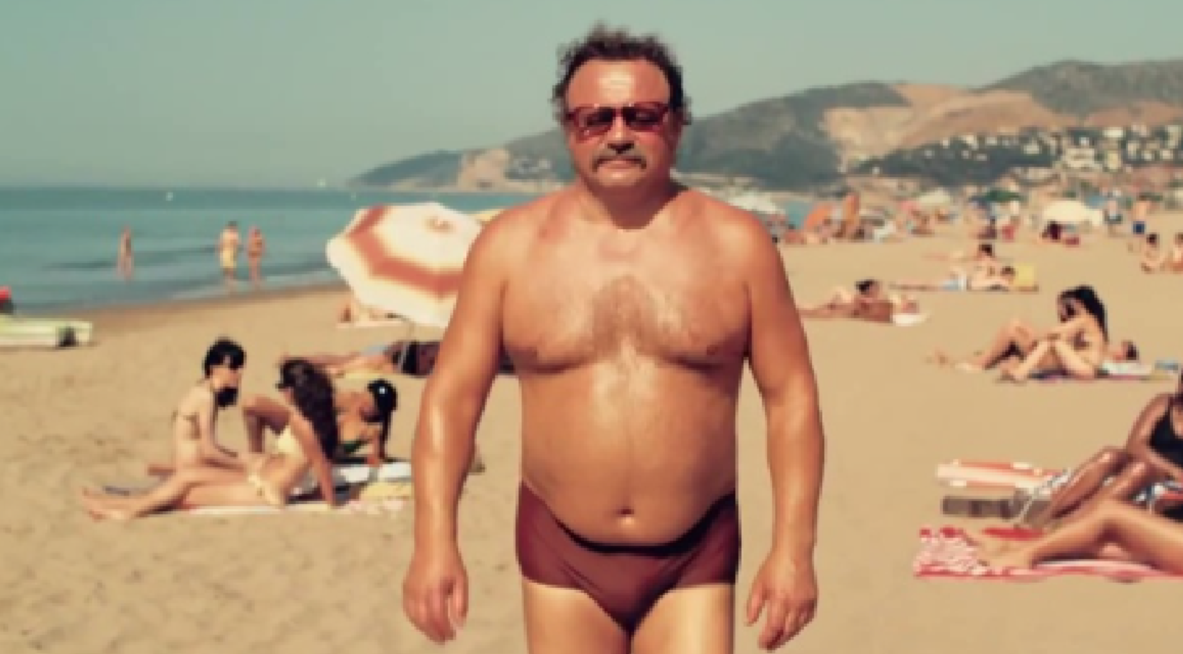 speedo guys at beach