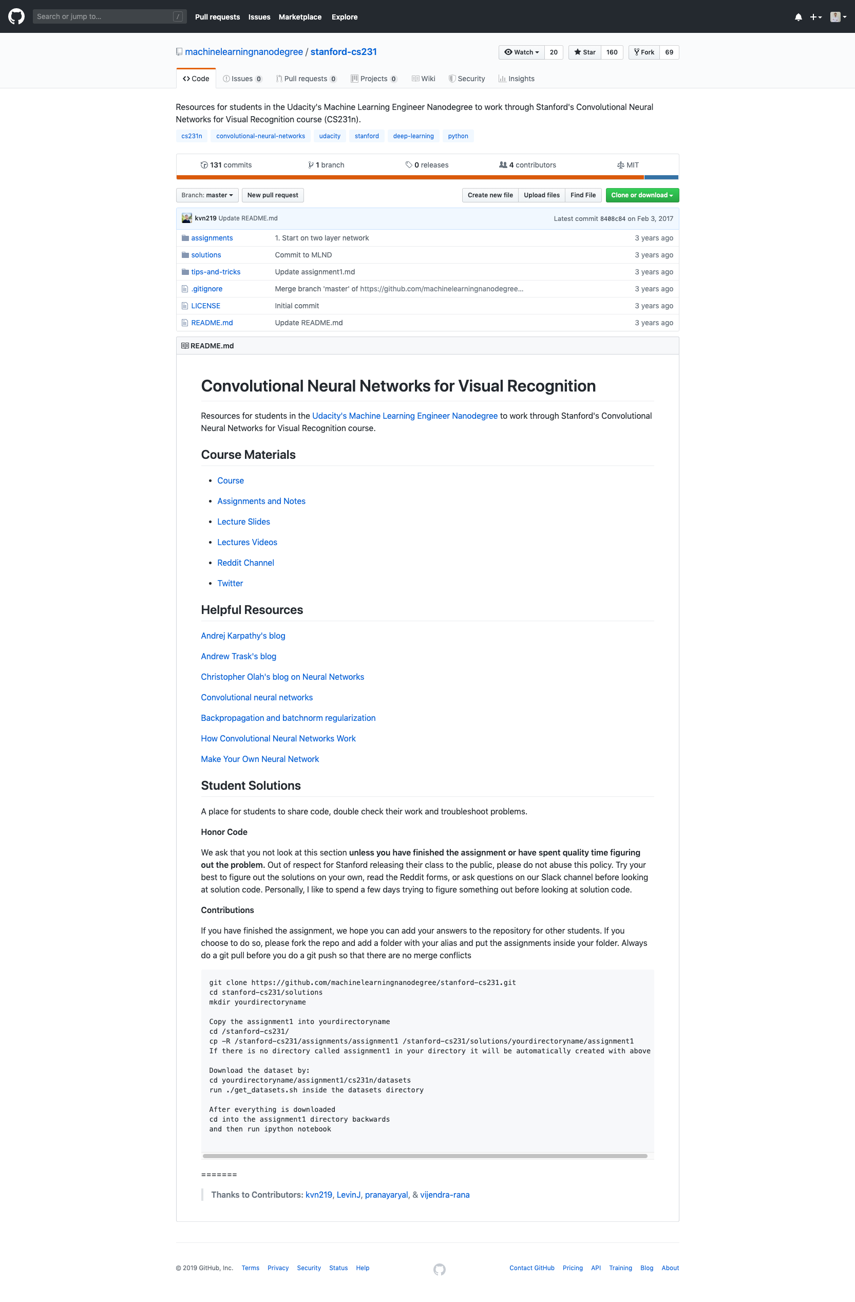 deep learning specialization github