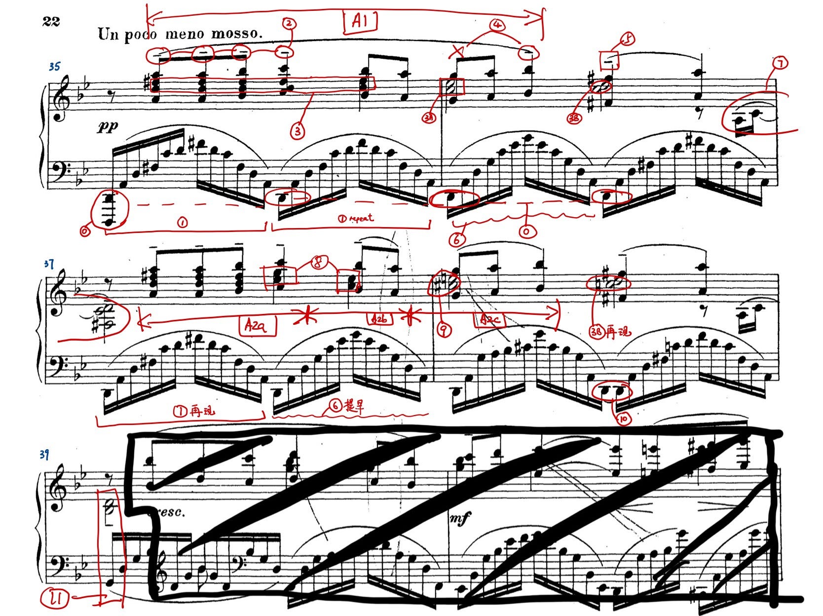 四小節故事 5 38 Op 23 No 5 10 Preludes Rachmaninoff 下 Mono Cuber 單立方子 Medium