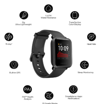 amazfit bip gps battery life