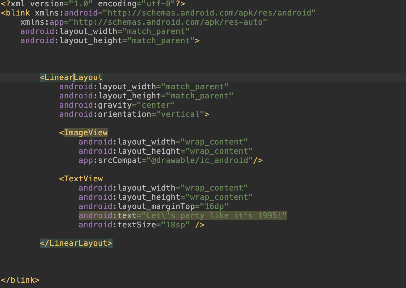 Usage in xml layout

