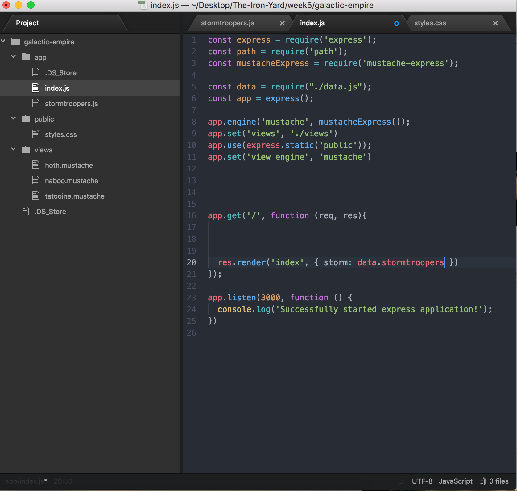Understanding Mustache.js with the help of Darth Vader. by Ethan