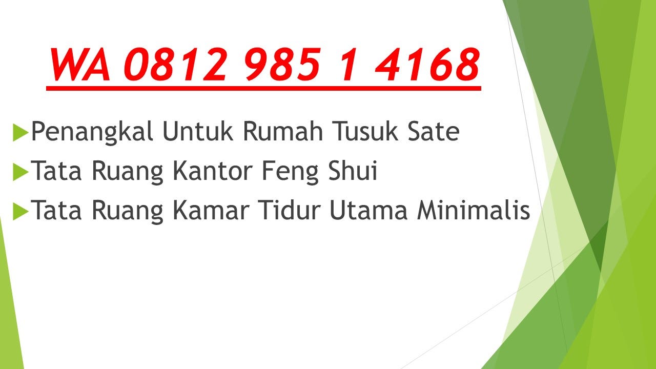 Wa 0812 985 1 4168 Jangan Takut Rumah Tusuk Sate Bisa