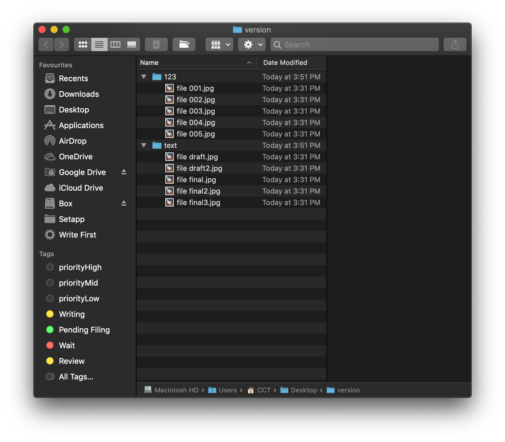 File management on Mac. Smart Folder, Tags, Version Browser… by 🐟