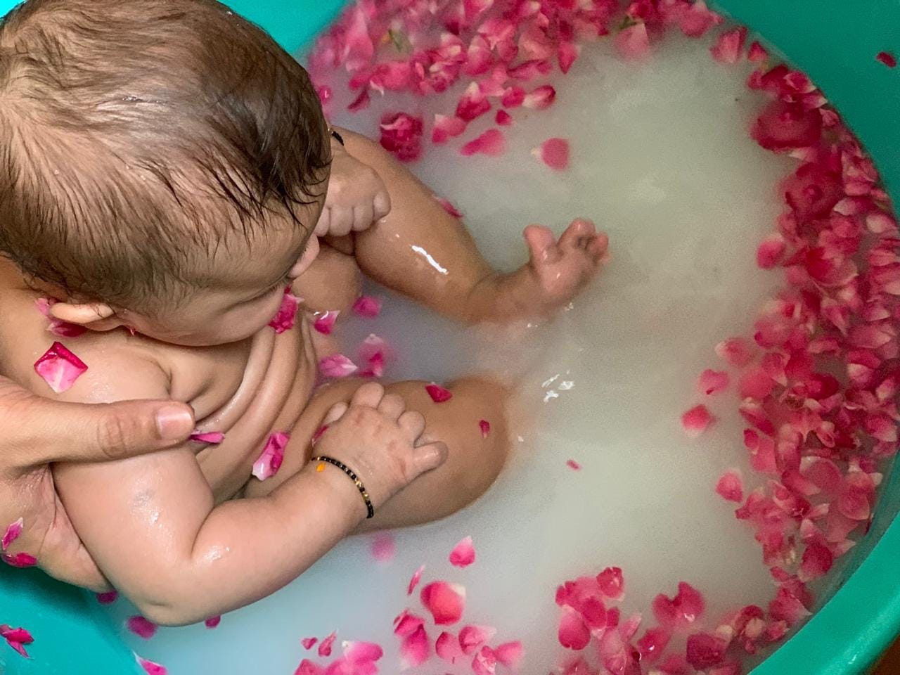 breastmilk bath for baby