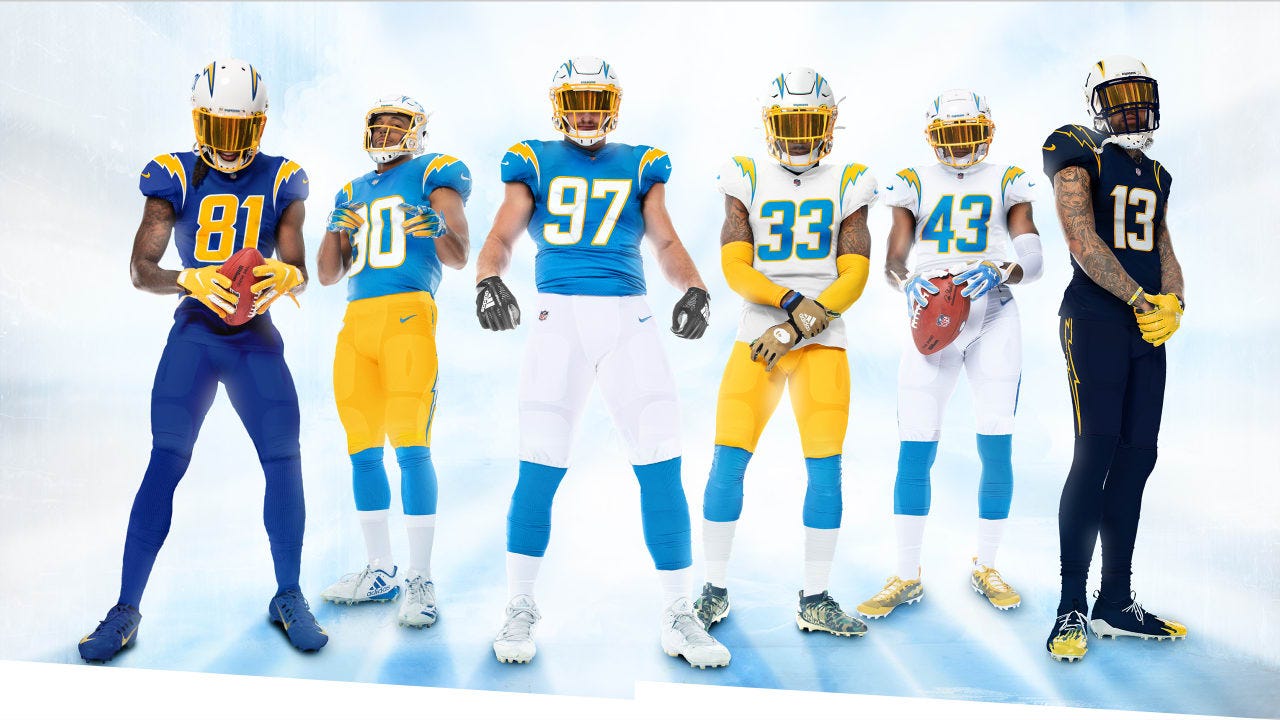 nfl team uniforms 2020