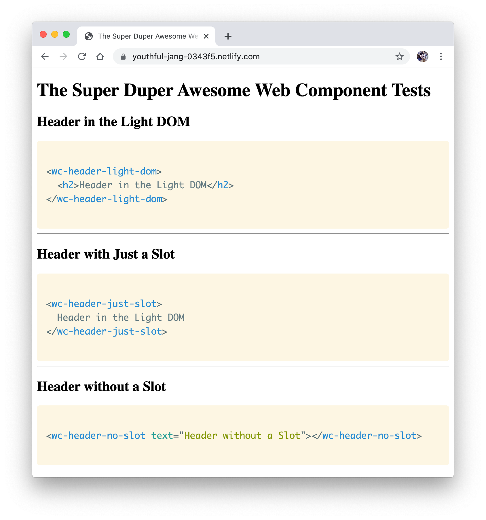 Web Components Dynamic Slots Web Components Dynamic Slots