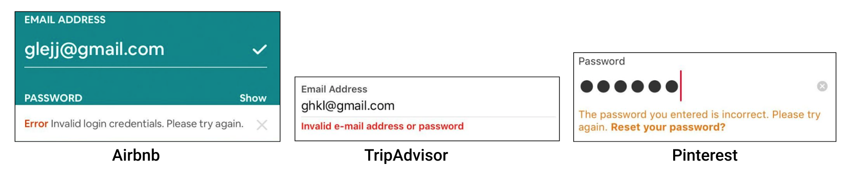 A Look At Incorrect Password Messages In Apps By Elena Glebkovskaya Medium A Look At Incorrect Password Messages In Apps By Elena Glebkovskaya Medium