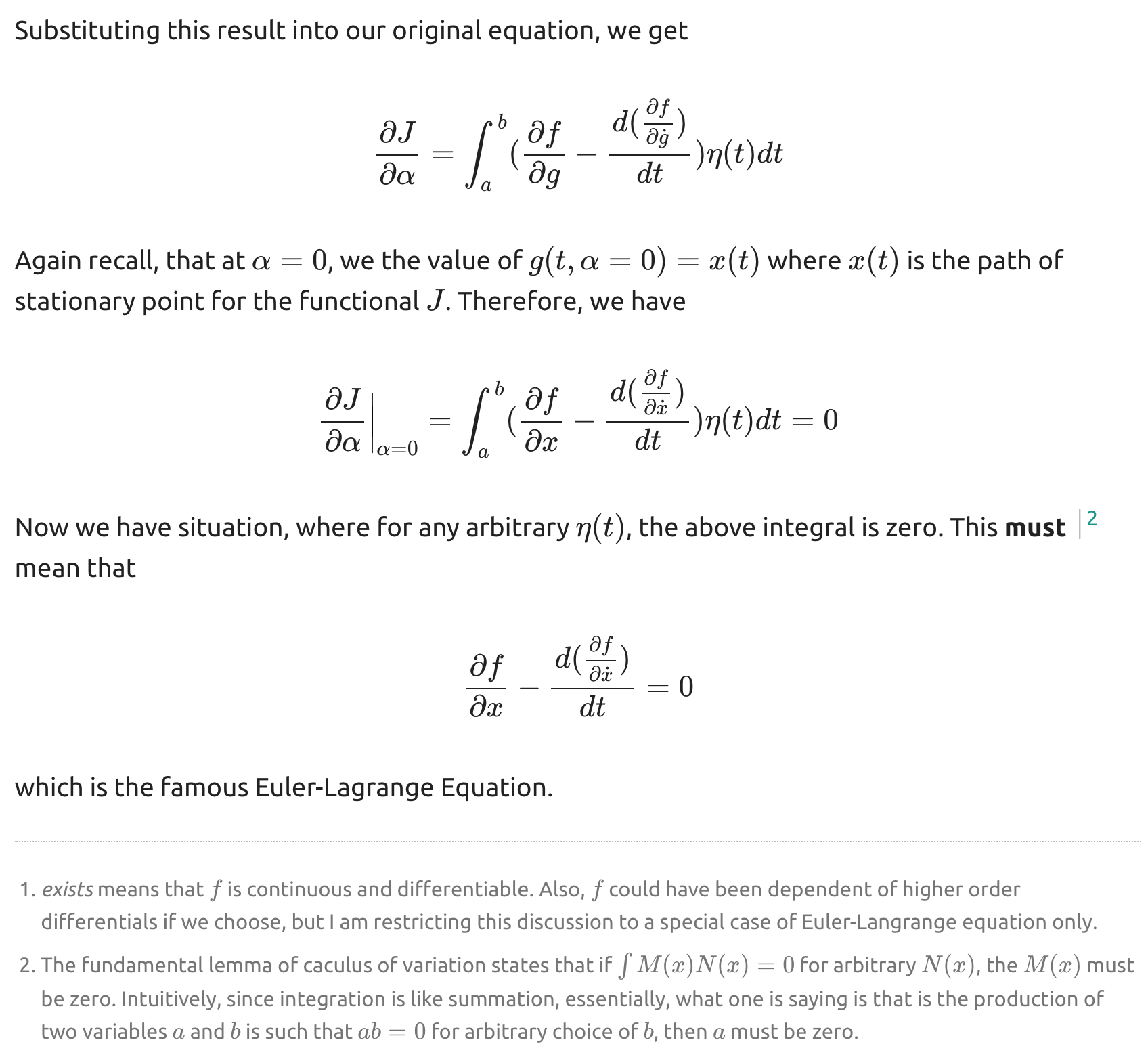 Calculus of variations EulerLagrange Equation by Abhi Aggarwal
