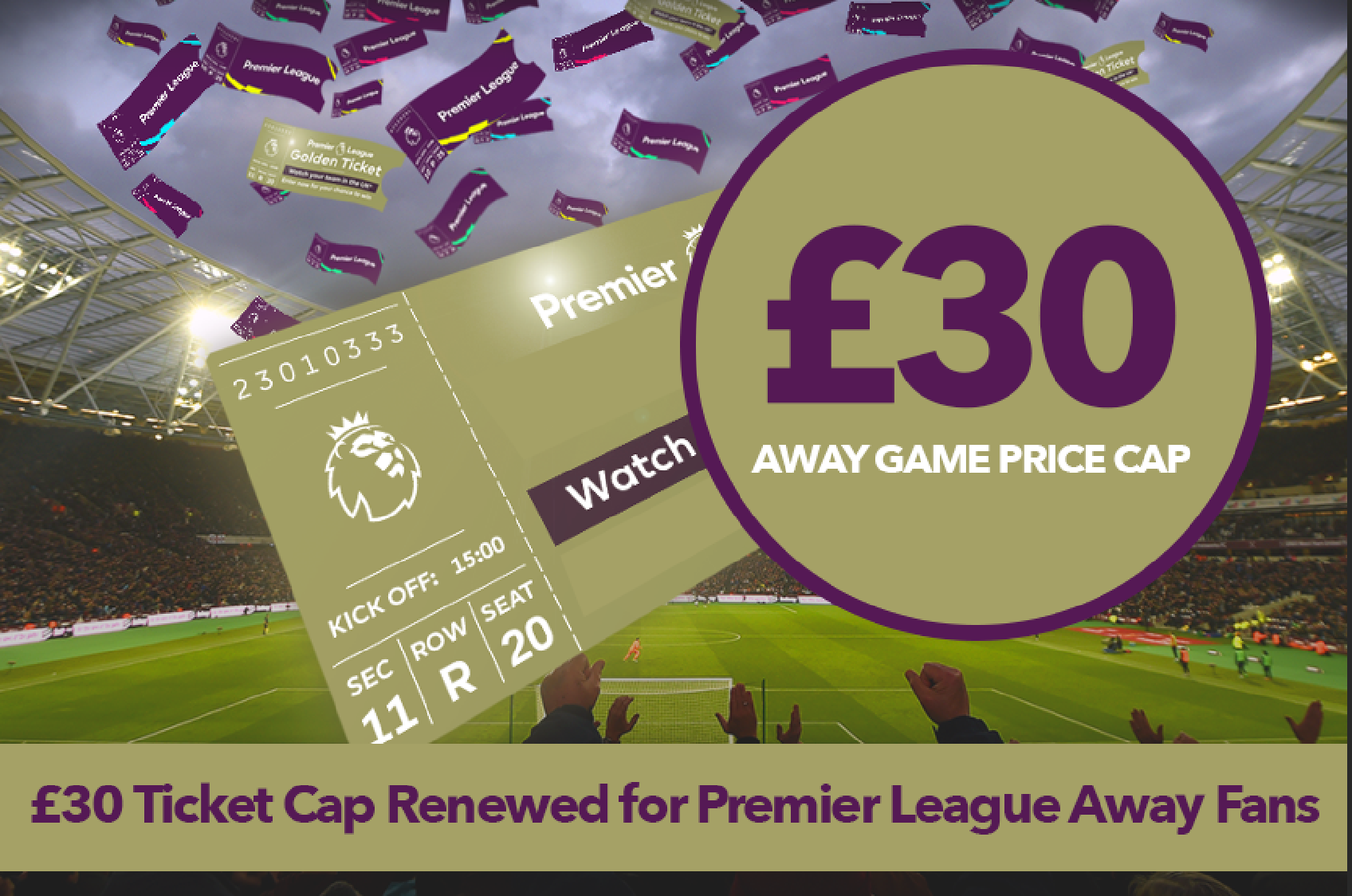 £30 Ticket Cap Renewed for Premier League Away Fans by Dave MacBryde Sports Kitchen Medium