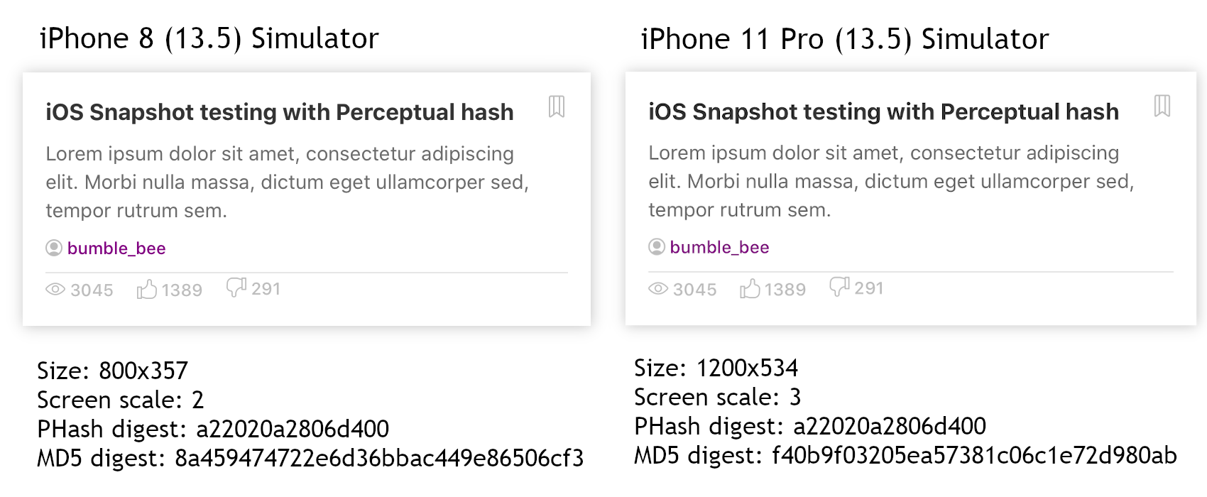 iOS Snapshot testing with Perceptual hash by Adem Atalay The