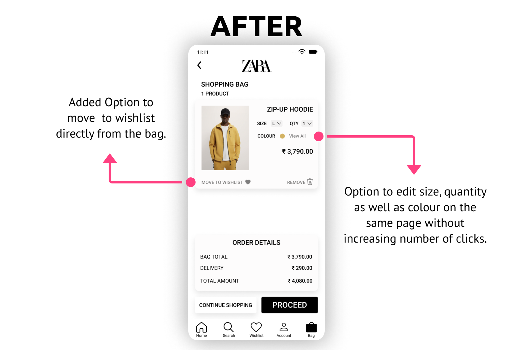 Case Study: Redesigning the Zara app as stunning as their outfits | by  Harsimran Singh Arora | Bootcamp