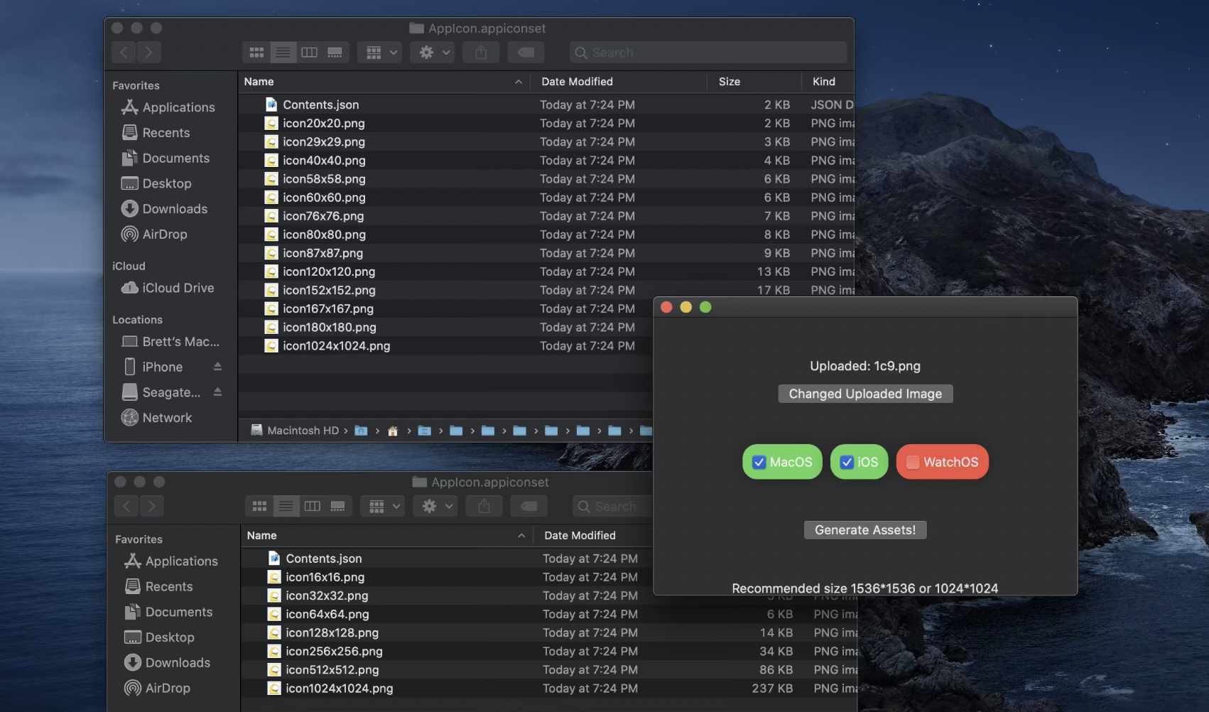 How To Quickly Generate Ios App Icon Assets By Brett Fazio Mac O Clock Medium