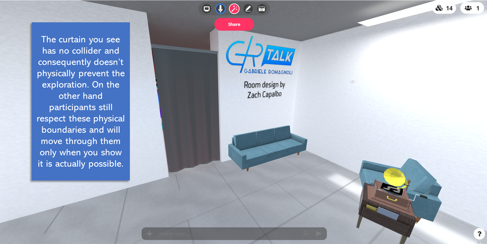 A virtual meeting room