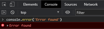 console.log()