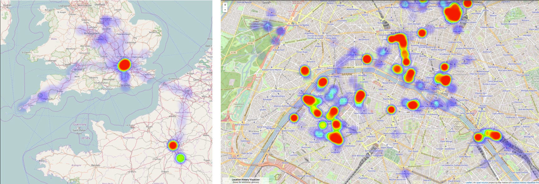 Create a Heat Map from your Google Location History in 3 easy Steps | by  Thomas Essl | Towards Data Science