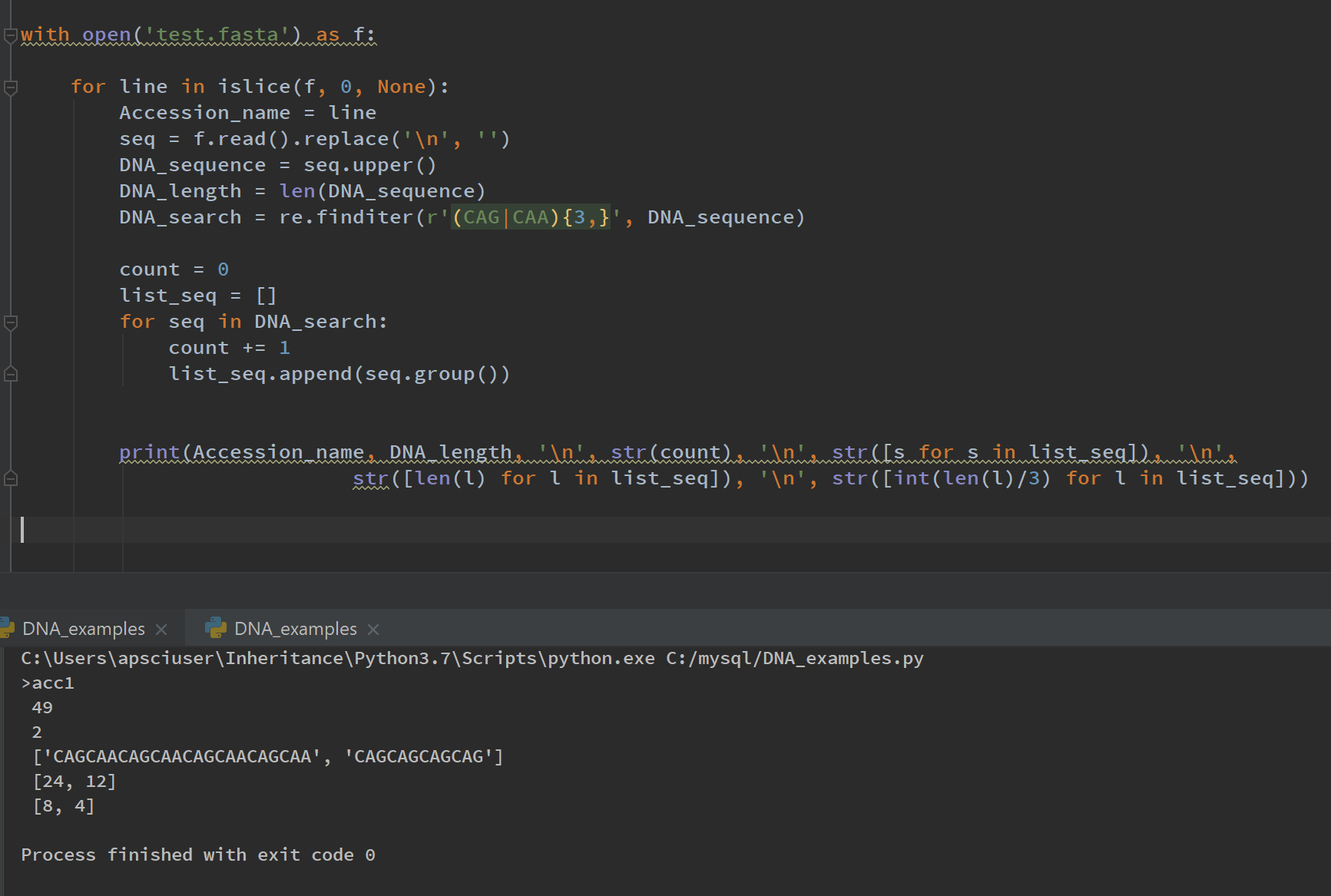 human genetics with python