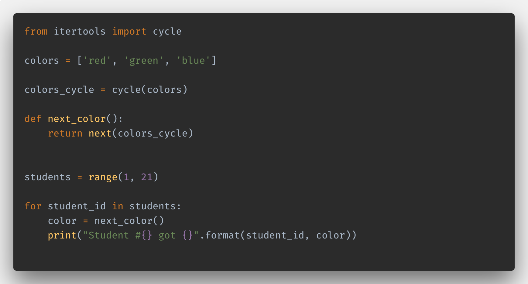 Infinitely cycling through a list in Python | by Abu Ashraf Masnun | Medium