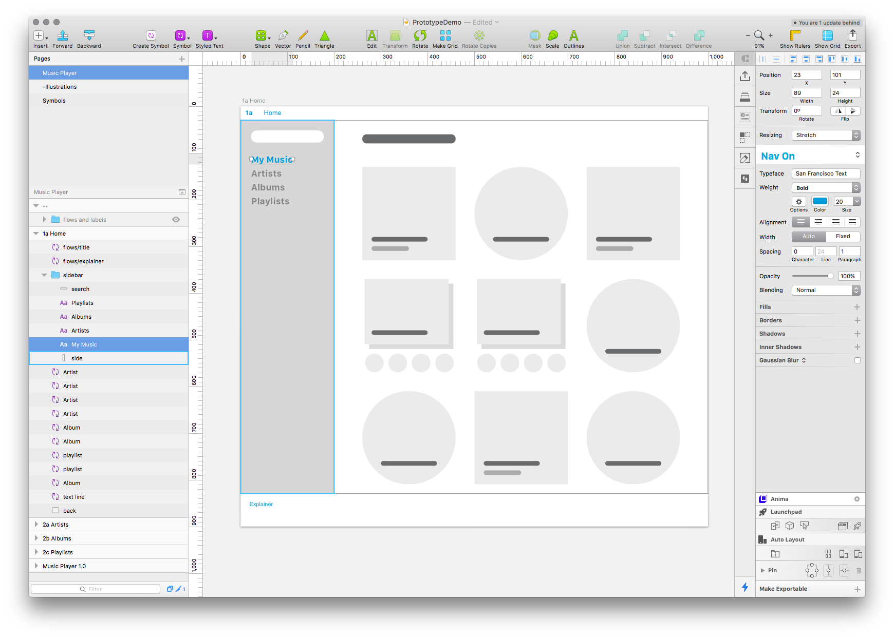 Basic Navigation With Sketch And Invision S Craft Prototype Plugin By Stewart Curry Prototypr