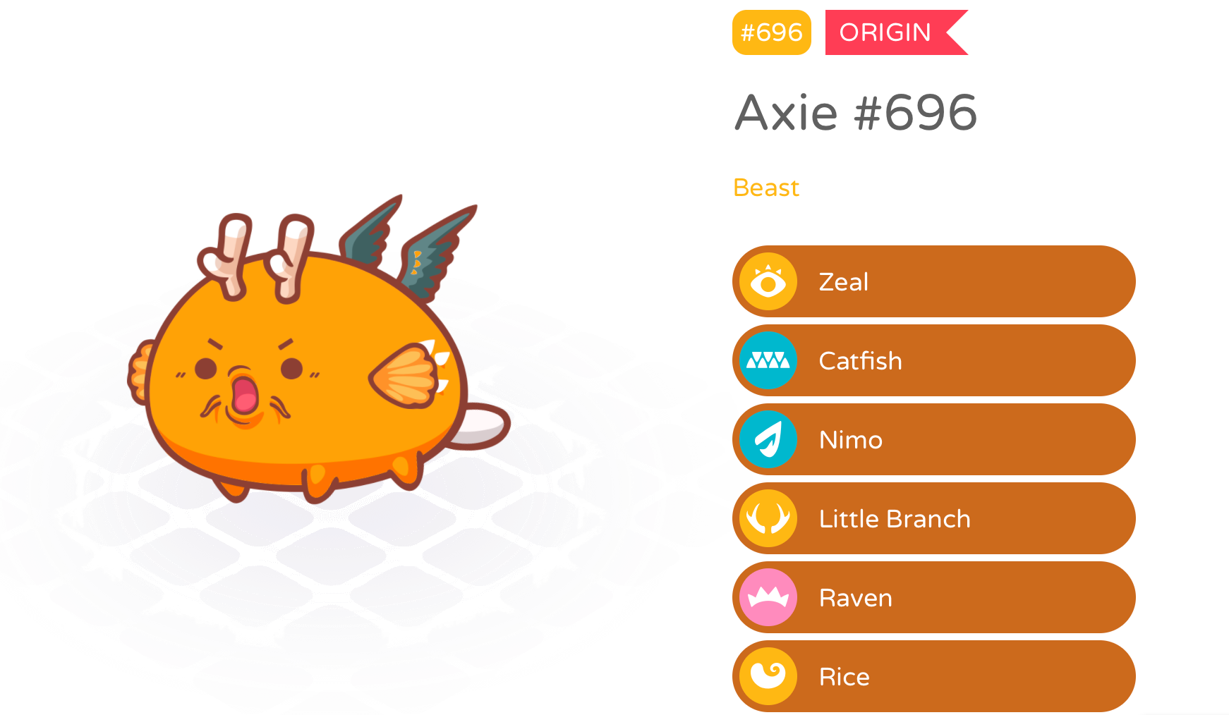 axie character price