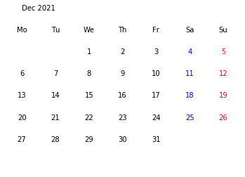 Let’s “plot” your own calendar with matplotlib! | by shimo | Medium