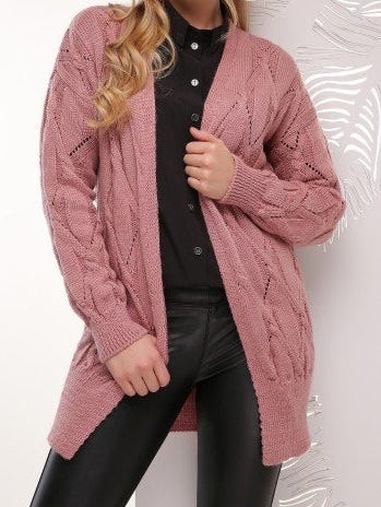 Cardigan female p. 50–56 rose. Cardigan female p. 50–56 rose | by Roman  Sokolenko | Medium