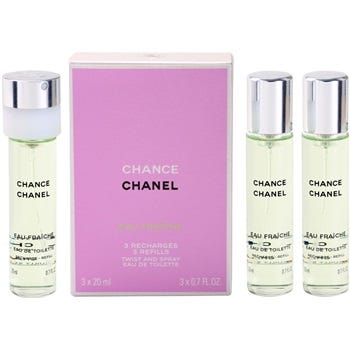 chanel chance eau fraiche 3 x 20ml