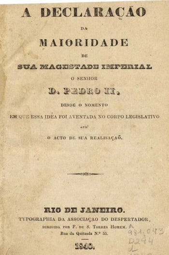 Golpe da Maioridade. Hoje na História, 23 de julho de 1840 | by Clio ...