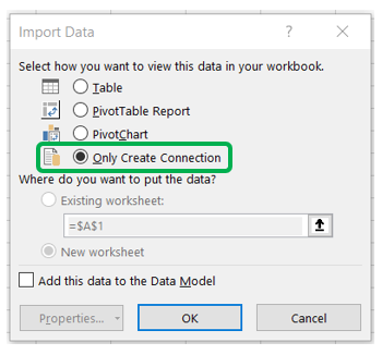 Excel Spreadsheets Import Data