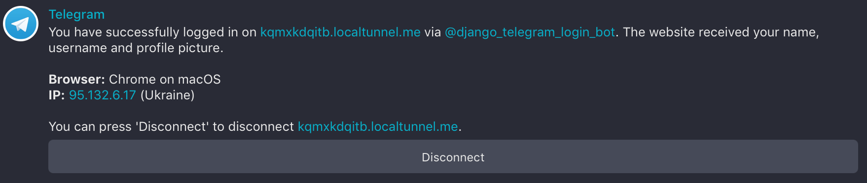 The Telegram Login For Your Website On Django By Dmytro Striletskyi Medium