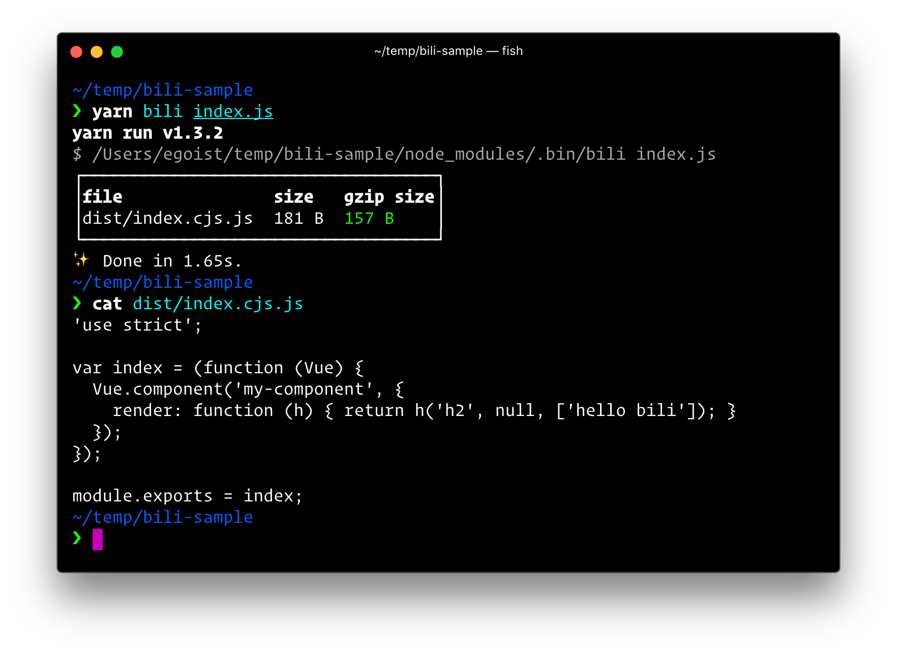 Bundle Vue library with Bili. Bili is a higher level bundler that… by