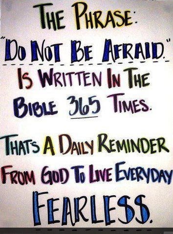 fear nots in the bible