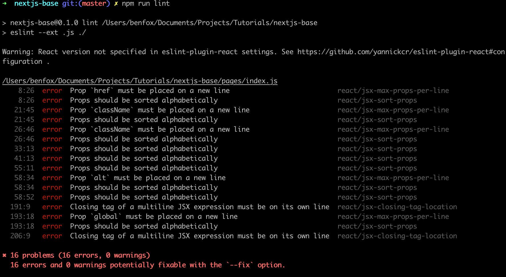 Next.js Setup & Config for Testing, Linting, and Absolute Imports by