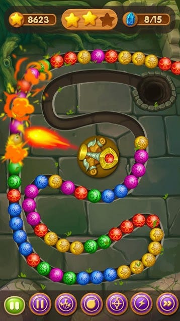 marble shooting game